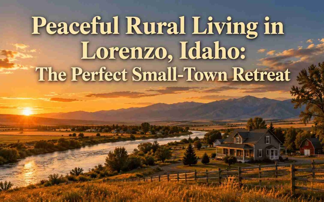 Peaceful Rural Living in Lorenzo, Idaho: The Perfect Small-Town Retreat