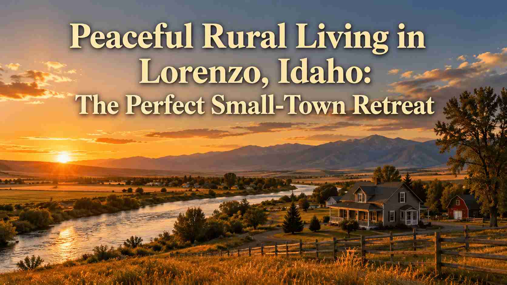 Peaceful Rural Living in Lorenzo, Idaho: The Perfect Small-Town Retreat