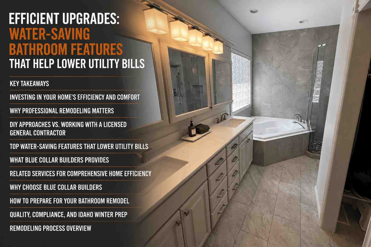 Efficient Upgrades: Water-Saving Bathroom Features That Help Lower Utility Bills