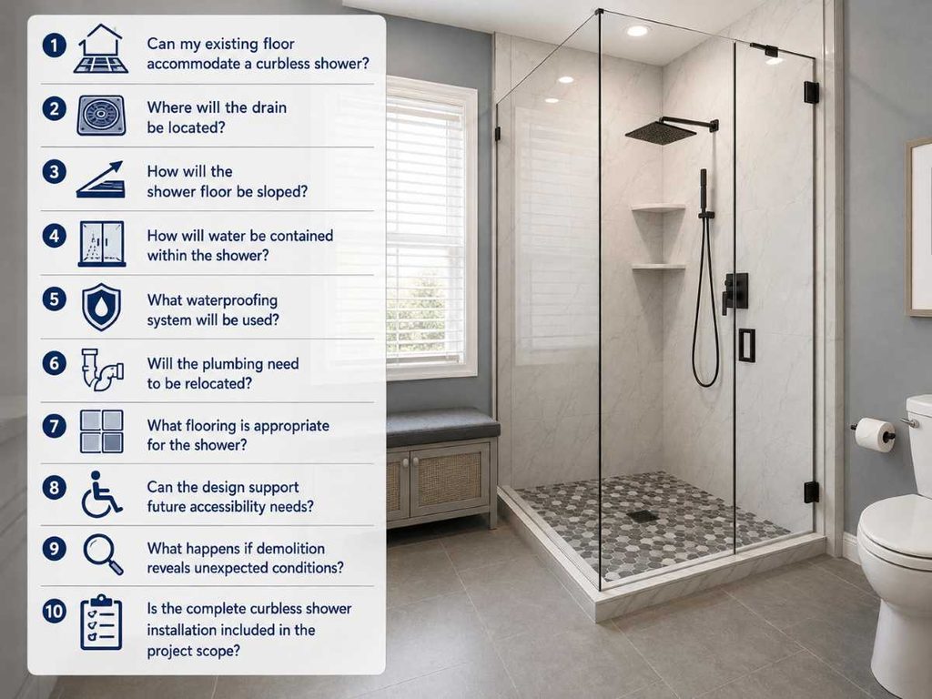 What Should Homeowners Ask Before Choosing a Curbless Shower